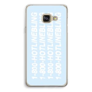 Hotline bling blue: Samsung A3 (2017) Transparant Hoesje