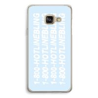 Hotline bling blue: Samsung A3 (2017) Transparant Hoesje