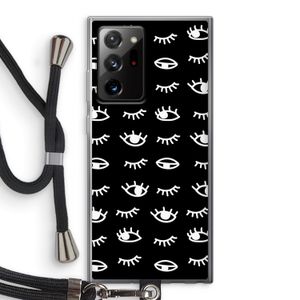 Eye pattern #3: Samsung Galaxy Note 20 Ultra / Note 20 Ultra 5G Transparant Hoesje met koord