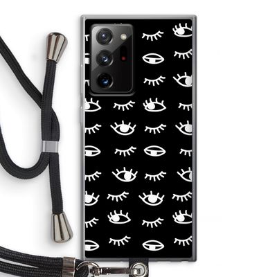 Eye pattern #3: Samsung Galaxy Note 20 Ultra / Note 20 Ultra 5G Transparant Hoesje met koord