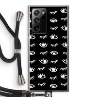 Eye pattern #3: Samsung Galaxy Note 20 Ultra / Note 20 Ultra 5G Transparant Hoesje met koord