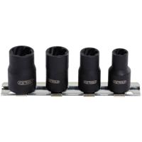 KS Tools 913.1450 1/4 spiraal-profieldopsteekset, 4-delig, 8-13mm KS Tools 913.1450 1/4 spiraal-profieldopsteekset, 4-delig, 8-13mm