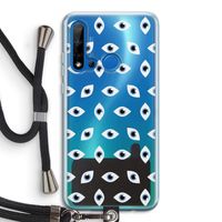 Eyes pattern: Huawei P20 Lite (2019) Transparant Hoesje met koord
