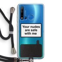 Safe with me: Huawei P20 Lite (2019) Transparant Hoesje met koord