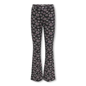 Kids ONLY zomer flair broek meisjes - AOP zwart - Kogpaige