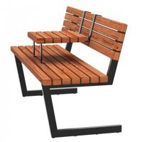 Moderne Terrasbank Horeca Met Hangtafel Siesta - 150 CM - ThermoWood®