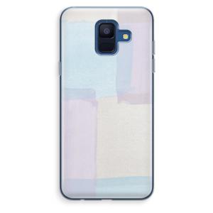 Square pastel: Samsung Galaxy A6 (2018) Transparant Hoesje