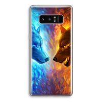 Fire & Ice: Samsung Galaxy Note 8 Transparant Hoesje Fire & Ice: Samsung Galaxy Note 8 Transparant Hoesje