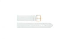 Timex horlogeband PW2P87800 Leder Wit 20mm + wit stiksel