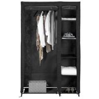 Leen Bakker - Garderobekast Gent - Antraciet - 178x110x46 Cm - Stof - Grijs
