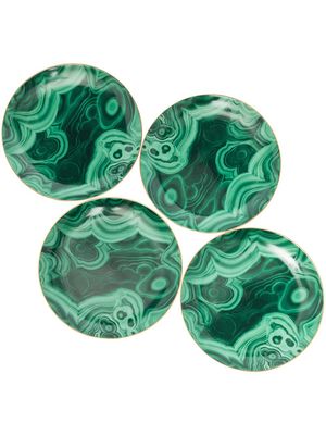 L'Objet lot de quatre assiettes à dessert - Vert