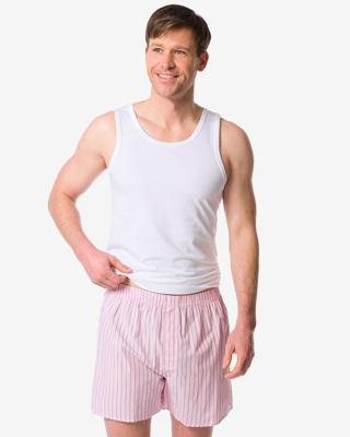 HEMA Losse herenboxer strepen roze (roze)