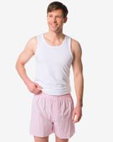 HEMA Losse herenboxer strepen roze (roze)