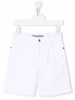 Zadig & Voltaire Kids short à taille mi-haute - Blanc