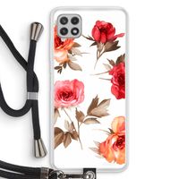 Roosjes: Samsung Galaxy A22 4G Transparant Hoesje met koord