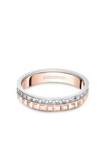 Boucheron alliance Clou de Paris en or rose et blanc 18ct sertie de diamants - thumbnail