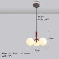 Scandinavische Luxe Glazen Hanglamp In Noorse Stijl - thumbnail