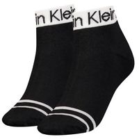 Calvin Klein 2 stuks Logo Welt Quarter Socks * Actie *