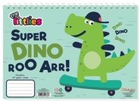 Diakakis kleurboek dinosaurus junior 20 x 28 cm papier groen - thumbnail