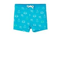 NAME IT MINI zwemboxer Zean met all over print turquoise/wit - thumbnail
