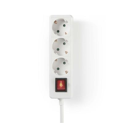 Nedis exso315f2wtb stekkerdoos 3-weg 1,5 m aan/uit-schakelaar wit