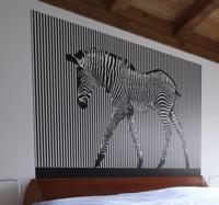 Muursticker zebra lijnen