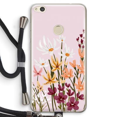 Painted wildflowers: Huawei Ascend P8 Lite (2017) Transparant Hoesje met koord