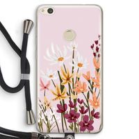 Painted wildflowers: Huawei Ascend P8 Lite (2017) Transparant Hoesje met koord