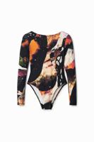 Slim fit body met digitale print - BLACK - XL - thumbnail