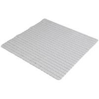 Urban Living Badkamer anti slip mat - rubber - steengrijs - 39x69cm