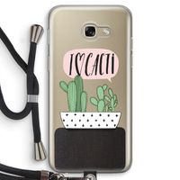 I love cacti: Samsung Galaxy A5 (2017) Transparant Hoesje met koord