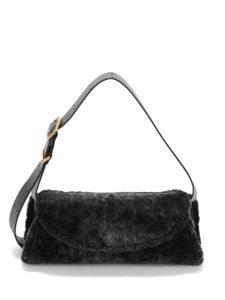 Jil Sander petit sac porté épaule Cannolo en cuir - Noir