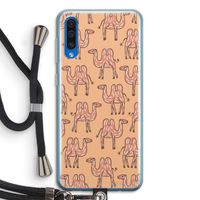 Kameel: Samsung Galaxy A50 Transparant Hoesje met koord