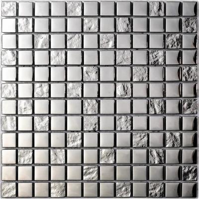 Mozaïek tegels Elegance Luxe Zilver 30x30 - Vierkant Wandtegels Glas