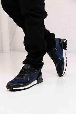 Cruyff Superbia Sneakers Heren Donkerblauw/Zwart - Maat 45 - Kleur: DonkerblauwZwart | Soccerfanshop