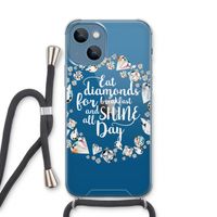 Diamonds: iPhone 13 Transparant Hoesje met koord