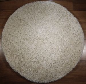 Hoogpolig Vloerkleed Shaggy Plus 903 Cream 120 cm Round
