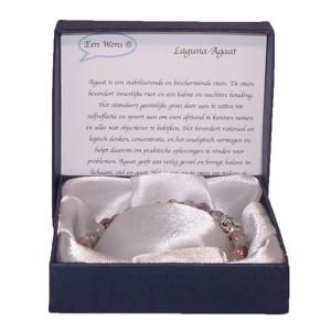 Halfedelstenen Armband in Geschenkdoos Laguna-Agaat