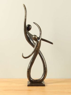 Bronzen beeld Danspaar Rumba, 48 cm