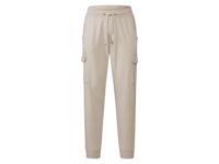 LIVERGY Heren cargo joggingbroek (S (44/46), Zandkleurig)