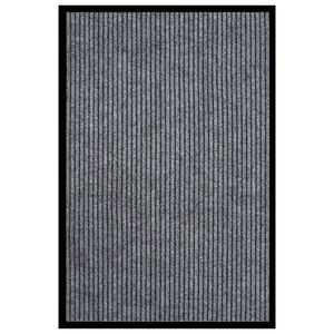 VidaXL Deurmat 80x120 cm gestreept grijs