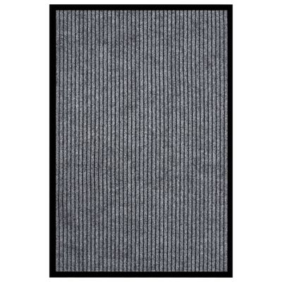 VidaXL Deurmat 80x120 cm gestreept grijs