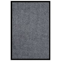 VidaXL Deurmat 80x120 cm gestreept grijs VidaXL Deurmat 80x120 cm gestreept grijs