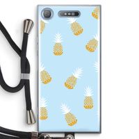 Ananasjes: Sony Xperia XZ1 Transparant Hoesje met koord