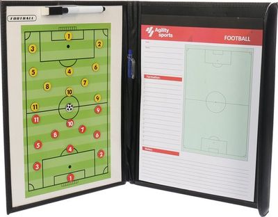 Agility Sports tactiekmap 44 x 35 cm papier zwart 4-delig