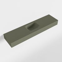 MONDIAZ LEX Army vrijhangende solid surface wastafel 120cm. Positie wasbak midden - thumbnail