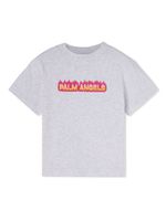 Palm Angels Kids t-shirt en coton à logo imprimé - Gris