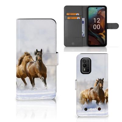 Nokia XR21 | Telefoonhoesje | Met pasjeshouder | Paarden