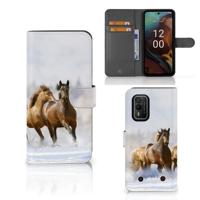 Nokia XR21 | Telefoonhoesje | Met pasjeshouder | Paarden