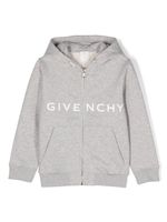 Givenchy Kids 4G logo-print zip-up hoodie - Gris - thumbnail